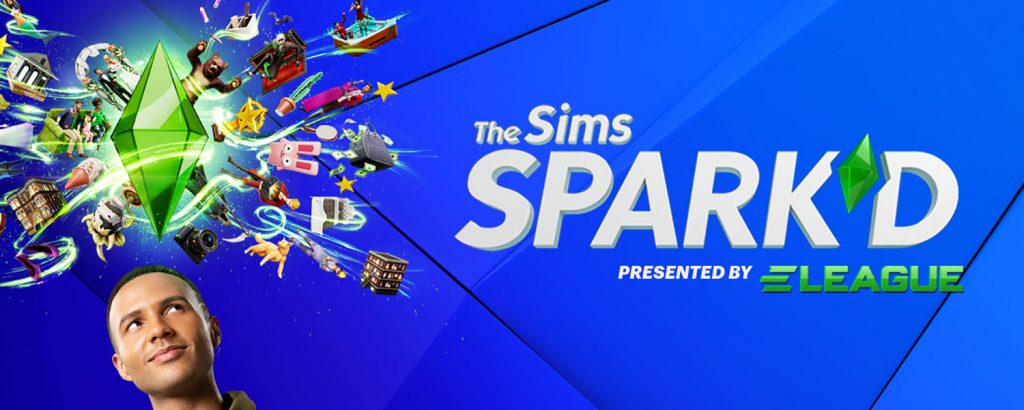 Logo do The Sims Spark'd apresentado pela ELEAGUE