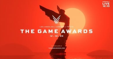 Imagem com a logo do The Game Awards, anunciando a data do evento como sendo 10 de dezembro.
