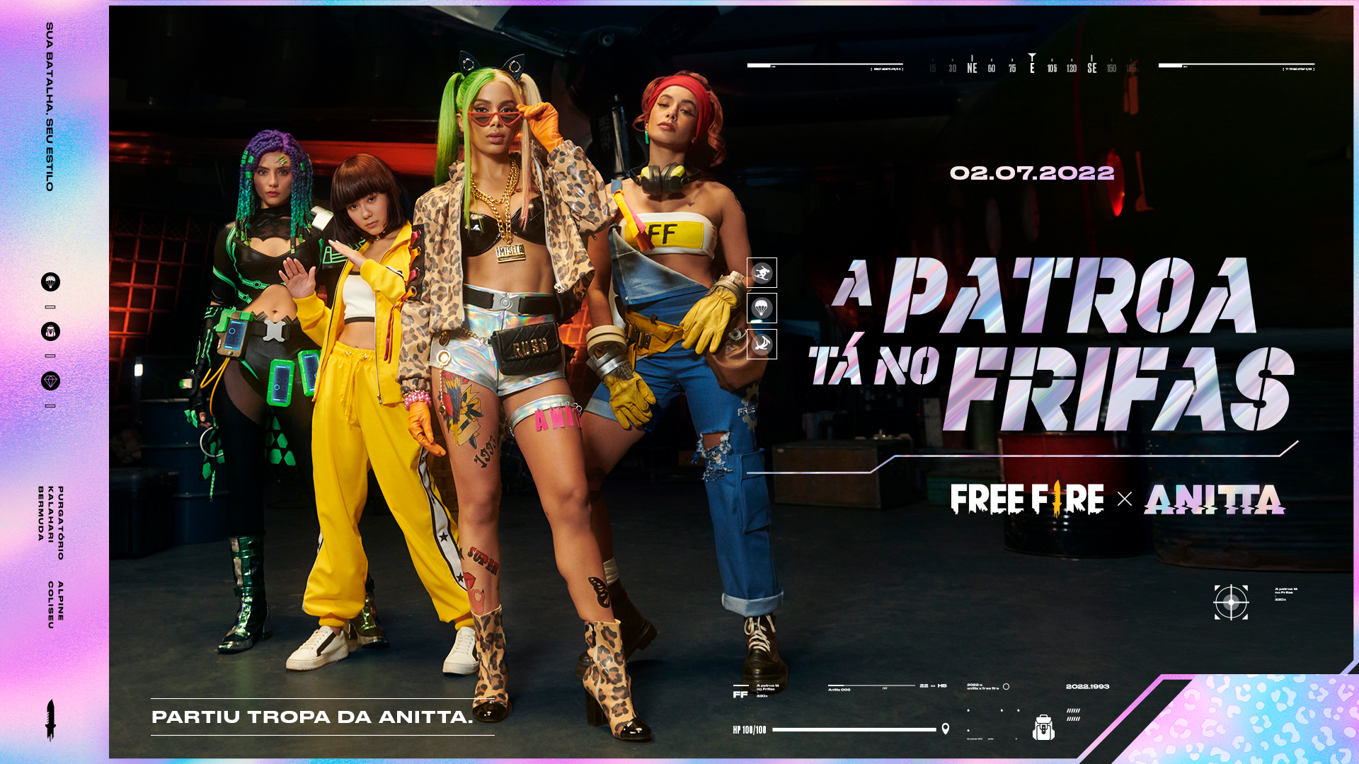 Free Fire e Anitta lançam música e clipe oficial da “Patroa”