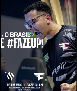 FaZe Clan na final do campeonato mundial de R6. Foto: Reprodução: r6esportsbr