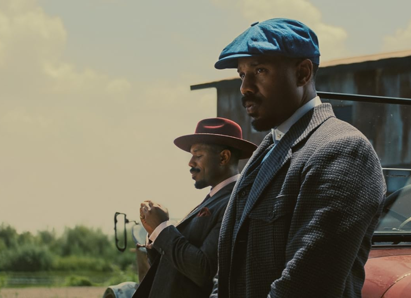 Imagem promocional de Pecadores, com Michael B. Jordan